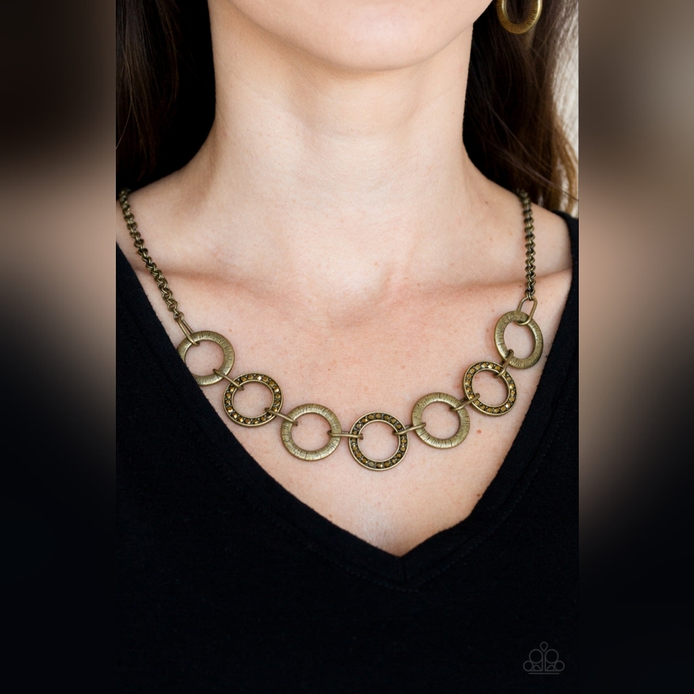 Modern Day Madonna Brass Necklace